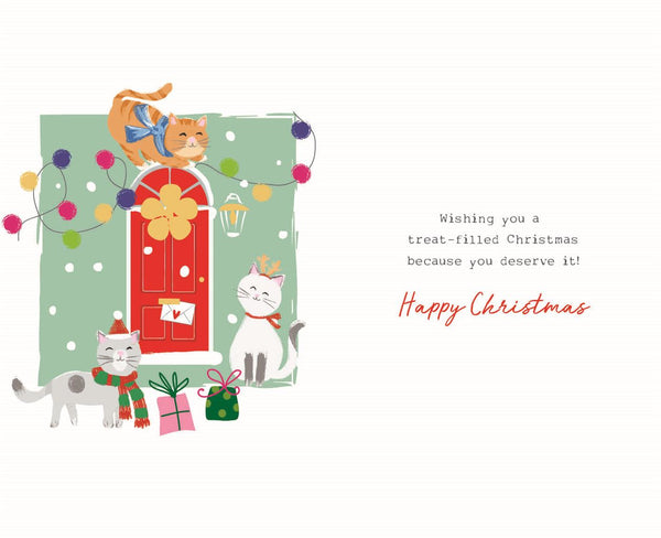 To the cat Christmas card - cute