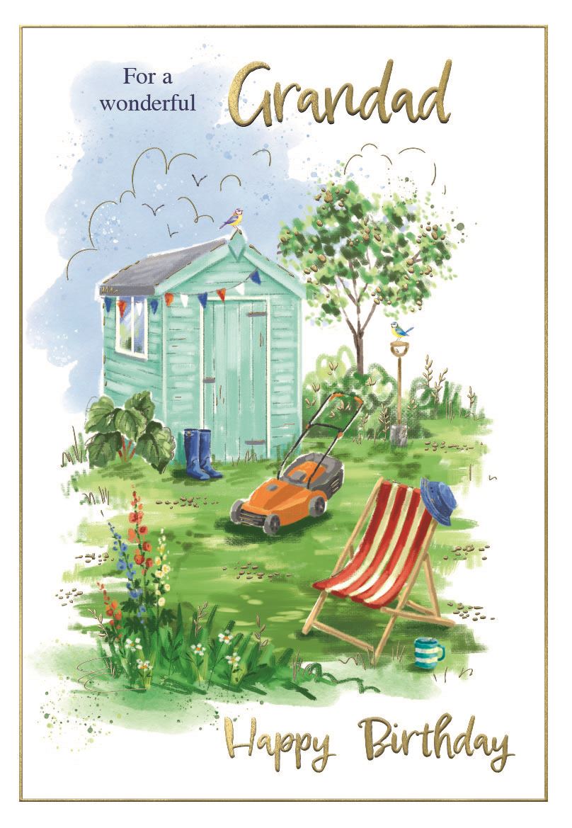 Grandad birthday card- gardening