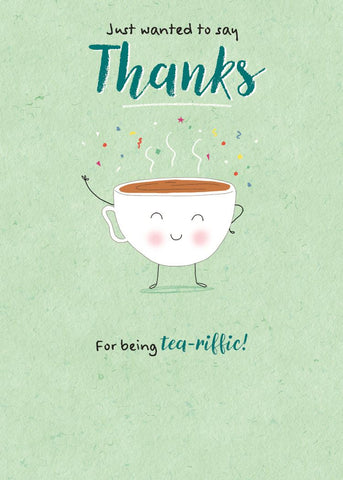 Thank you card- Tea-riffic