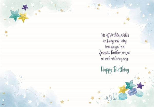 Brother in law birthday card - birthday cake