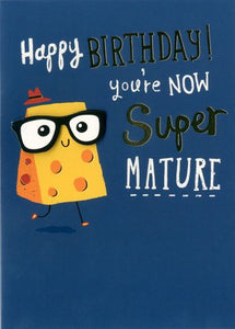 Funny birthday card - cheese pun