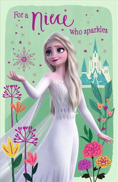 Niece birthday card- Disney Frozen