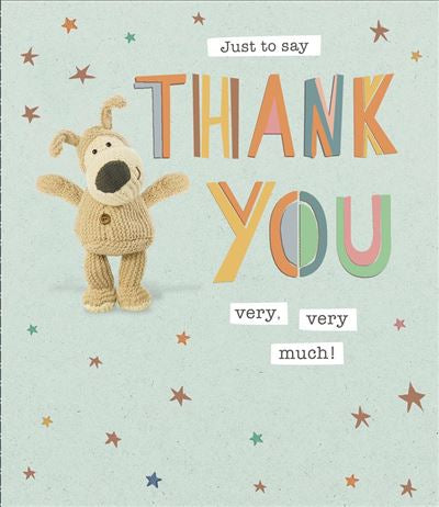 Thank you card- Boofle