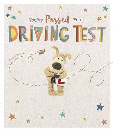 Driving test congratulations card - Boofle