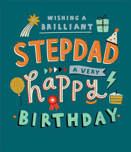 Step-dad birthday card - modern