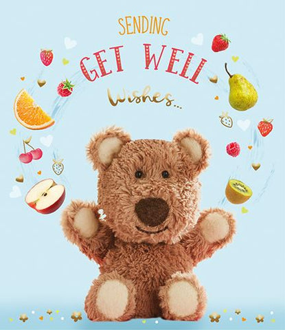 Get well card- Barley bear