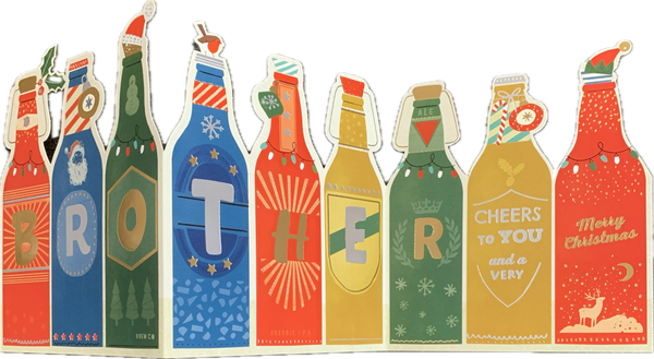 Brother Christmas card - festive drinks