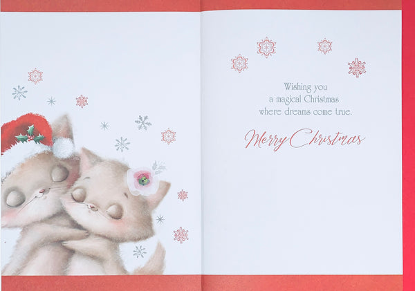 To both of you Christmas card- cute cats