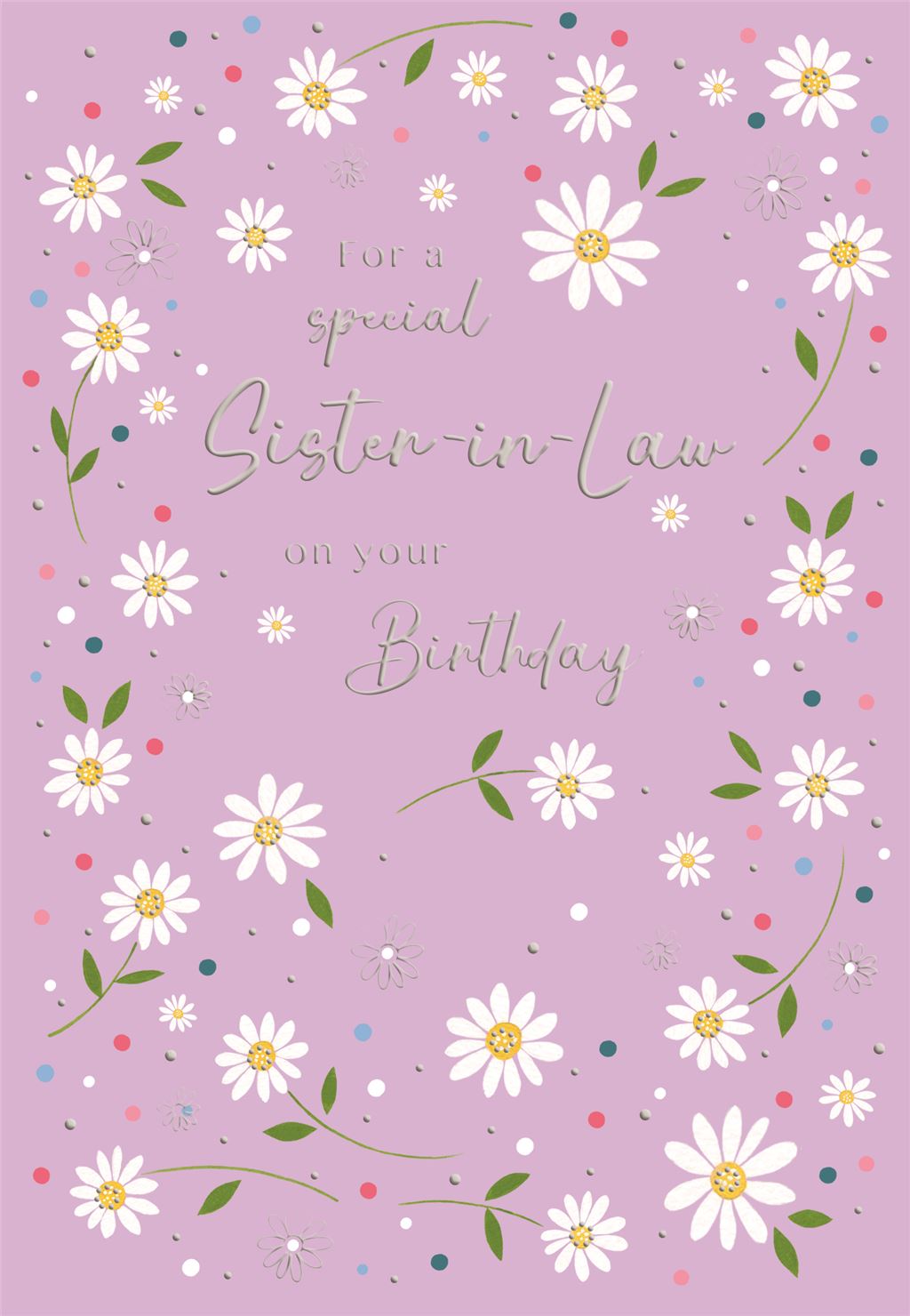 Sister in law birthday card- beautiful flowers