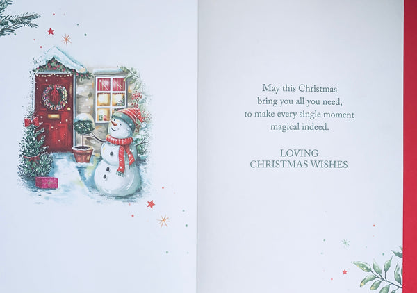 Neighbours Christmas card - snowman