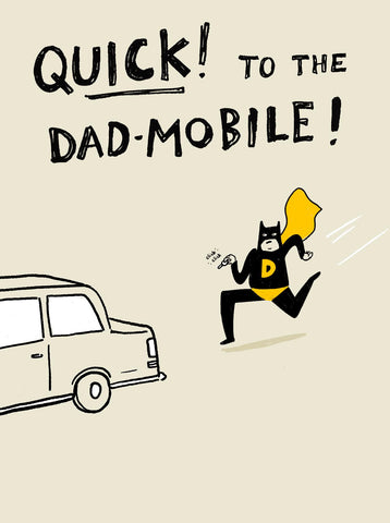 Dad Father’s Day card- family taxi
