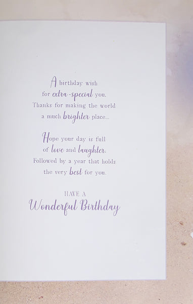 Someone Special birthday card - sentimental verse