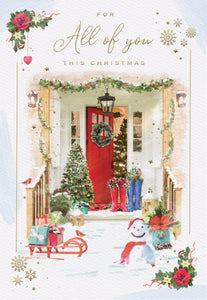 All of you Christmas card - festive home