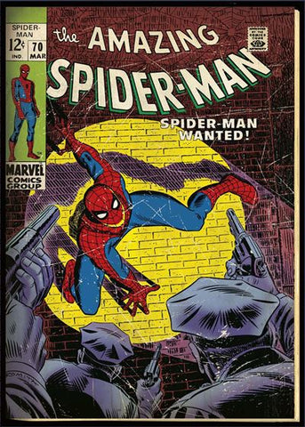 Retro Spiderman greeting card