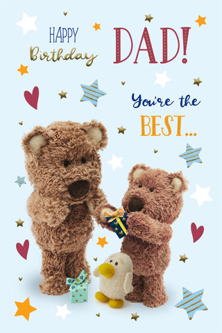 Dad birthday card - cute bears