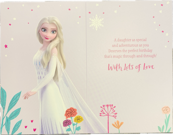 Daughter birthday card- Disney Frozen