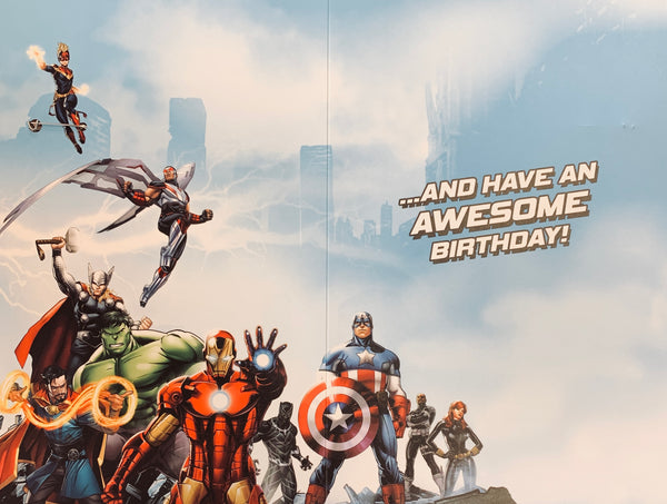 Nephew birthday card- Marvel Avengers