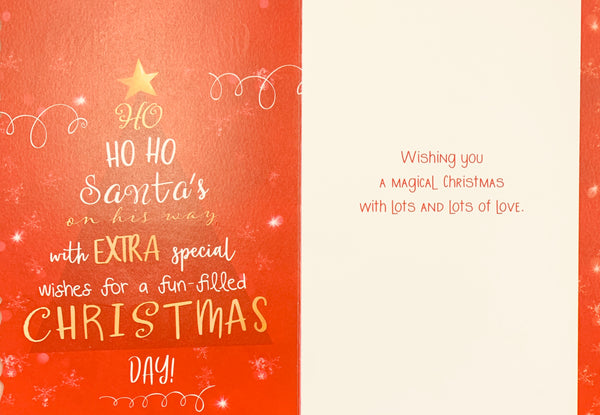 Grandparents Christmas card - modern Xmas tree