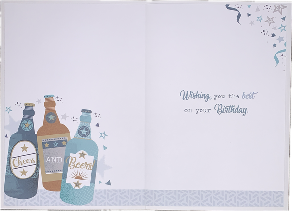 General birthday card- birthday bottles