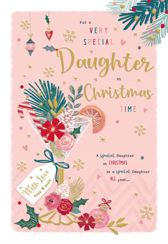 Daughter Christmas card- Christmas cocktail