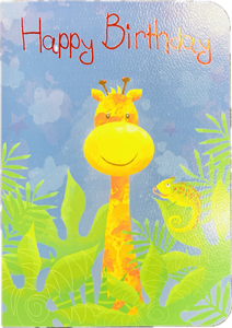 Kids birthday card - Giraffe