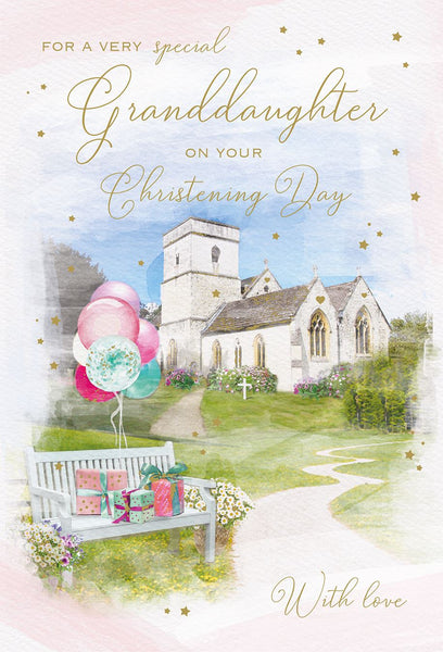 Granddaughter Christening card
