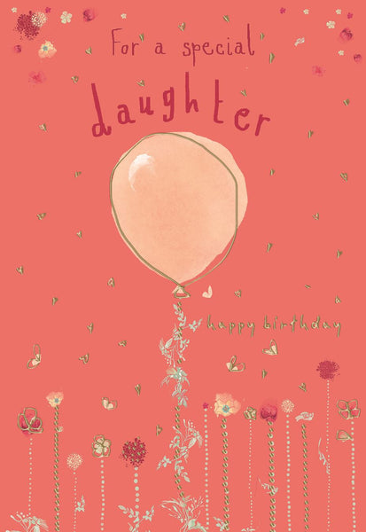 Daughter birthday card- modern balloon