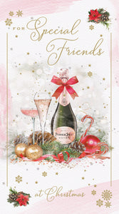 Special friends Christmas card - Christmas drinks