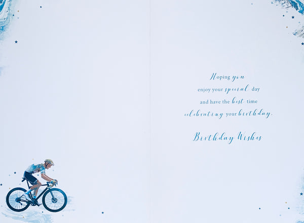 General birthday card- cycling