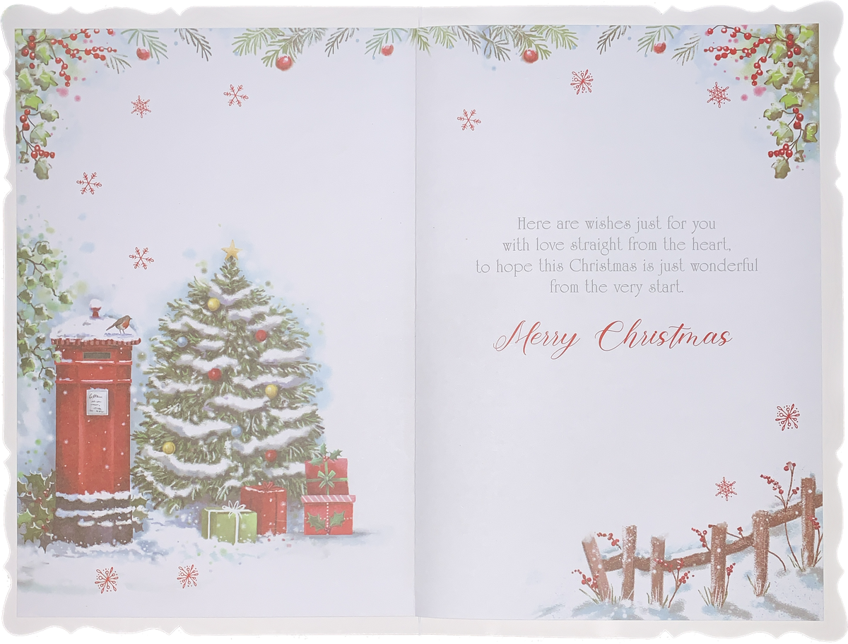 General Christmas card festive post box Cards Through The