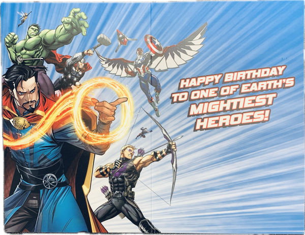 Grandson birthday card - Marvel Avengers