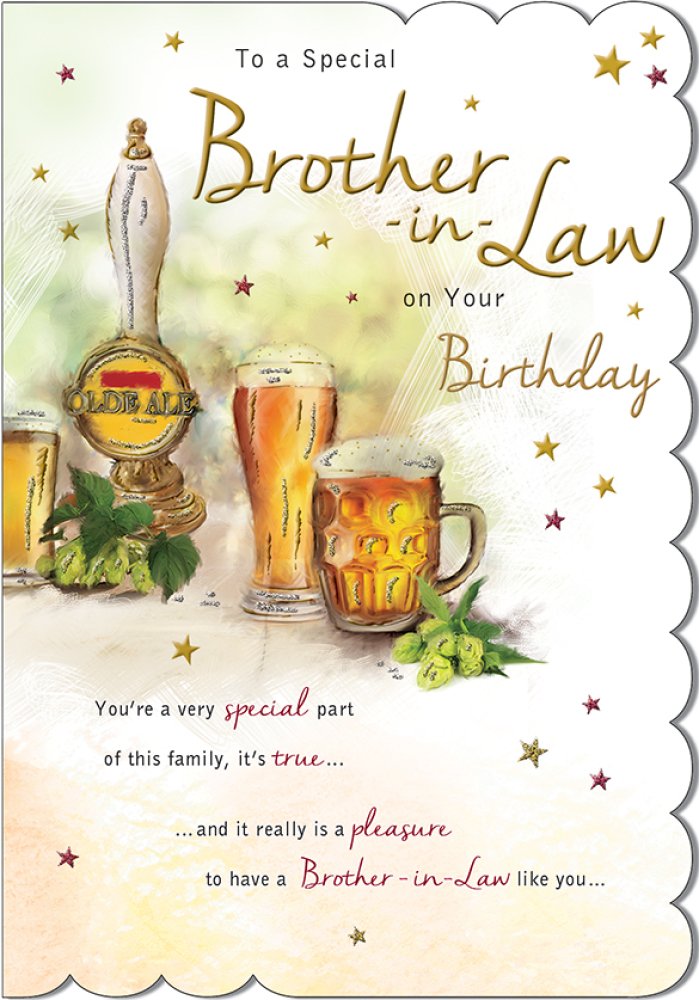Brother in law birthday card - birthday beers