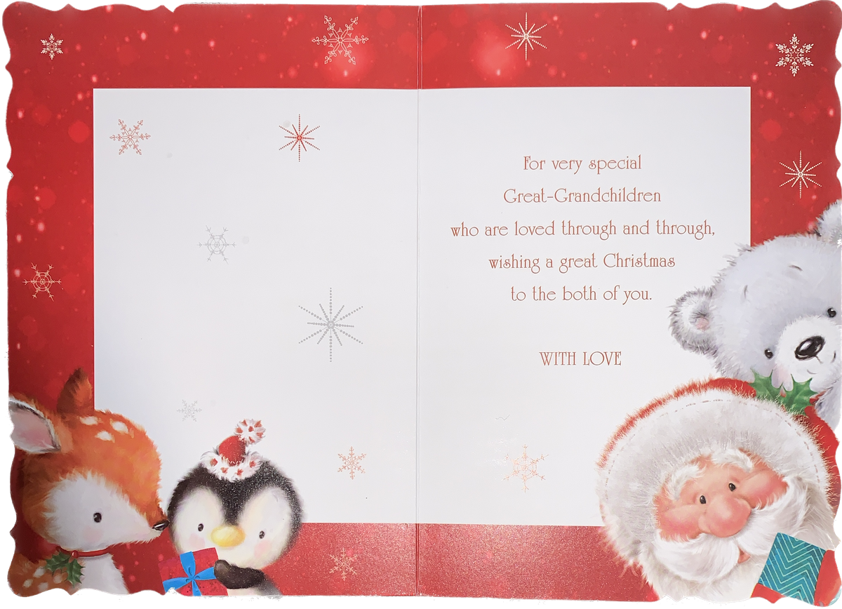 GreatGrandchildren Christmas card cute Cards Through The