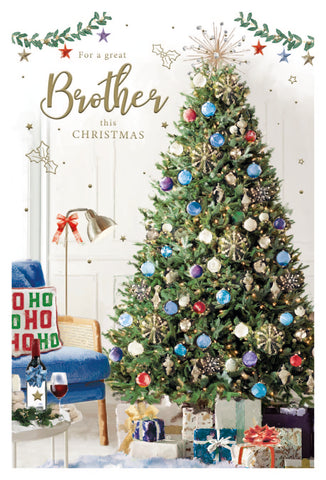 Brother Christmas card- Xmas tree
