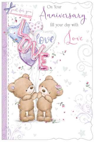 Your anniversary card- cute bears