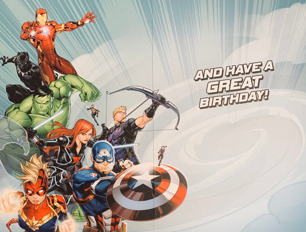 Cousin birthday card - Marvel Avengers