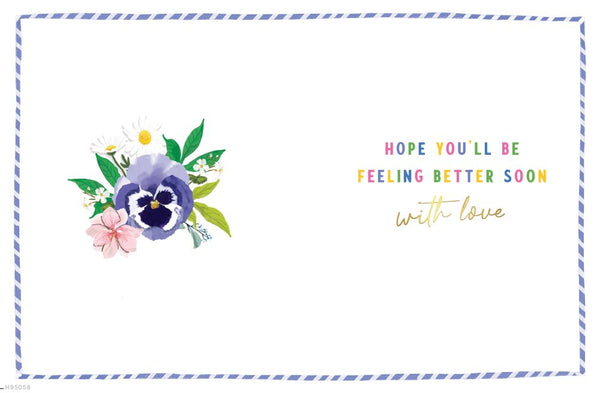 Get well card- bright flowers