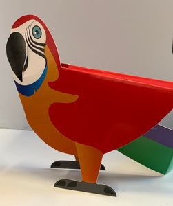 3D parrot card