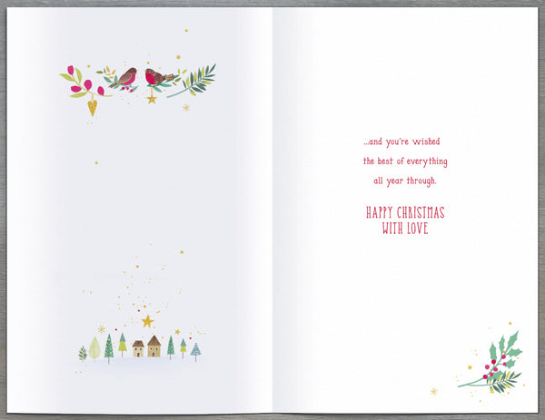 Nephew & Wife/Partner/ Husband etc. - customisable Christmas card
