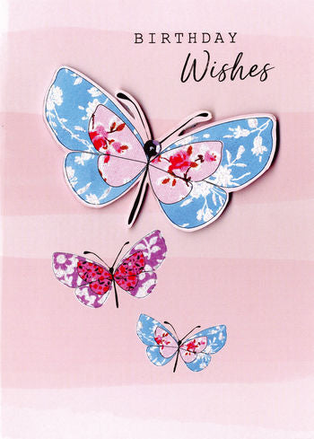 Birthday card for her - butterfly