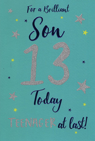 Son 13th birthday card