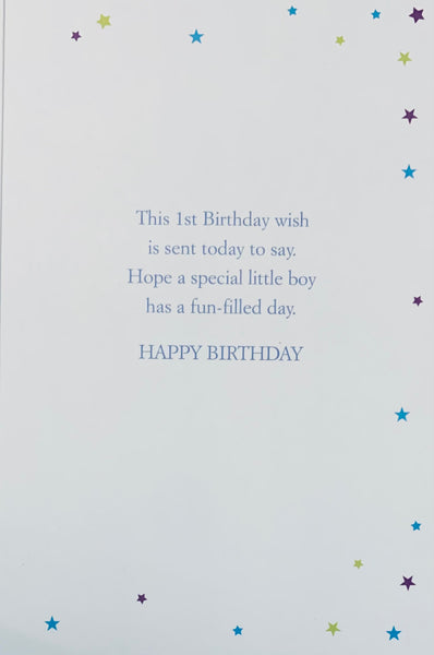 Age 1 birthday card