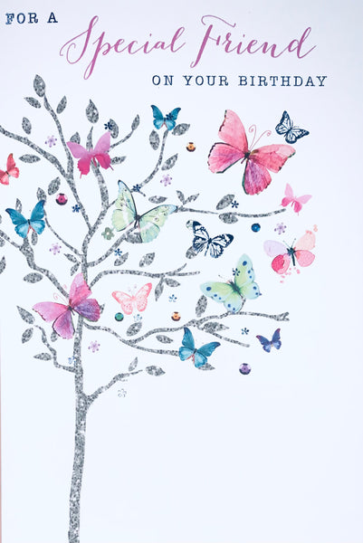 Friend birthday card - butterflies