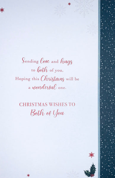 Daughter and Partner Christmas card - winter scene