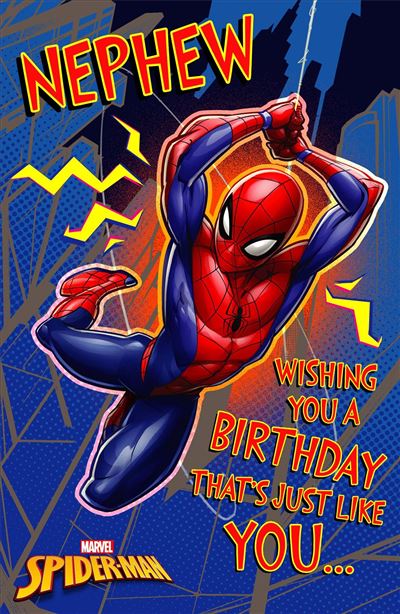 Nephew birthday card - Spider-Man