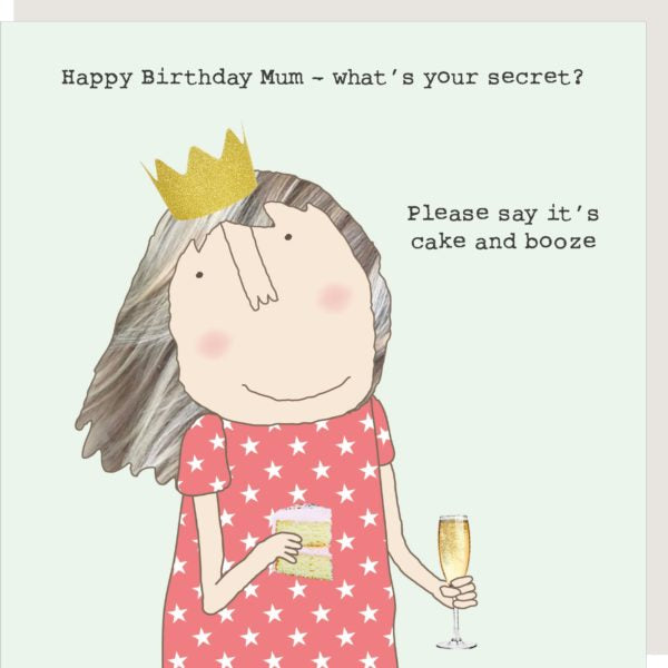 Rosie made a thing Mum birthday card boozy mum
