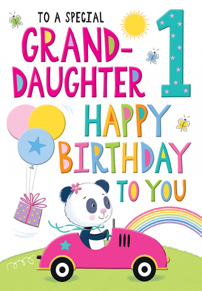 Granddaughter 1st birthday card