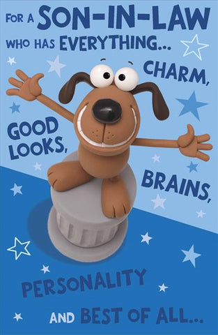 Son-in-law birthday card - funny card