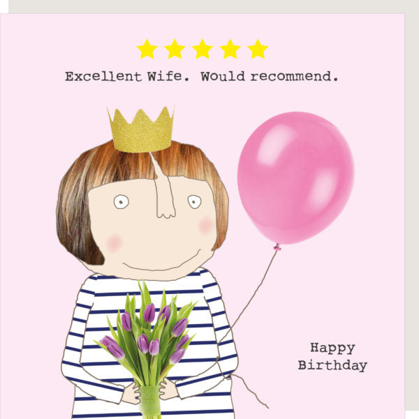 Rosie made a thing Wife birthday card
