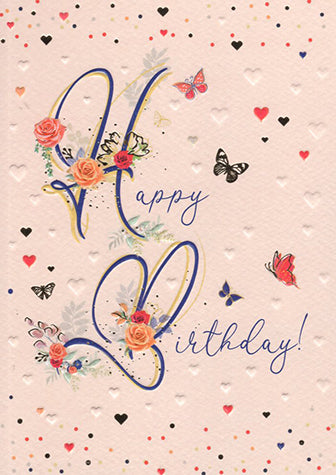 General birthday card for her - butterflies